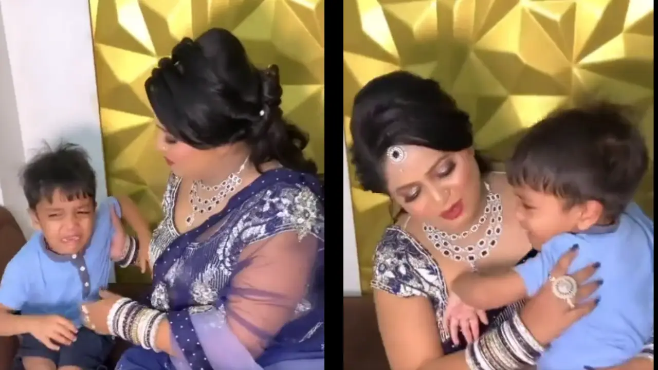 mother son video viral